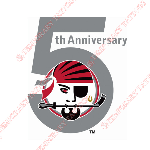 Portland Pirates Customize Temporary Tattoos Stickers NO.9100